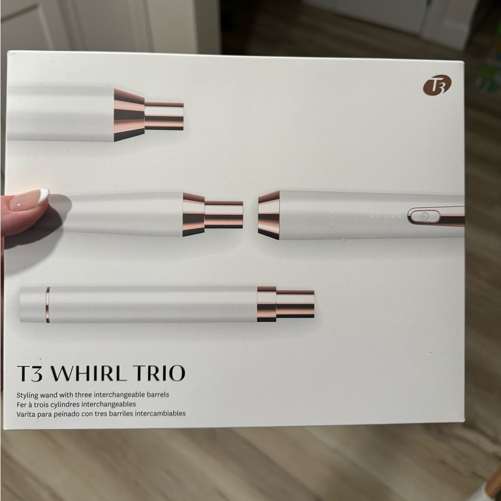 BRAND NEW T3 CURLING WAND - WHIRL TRIO